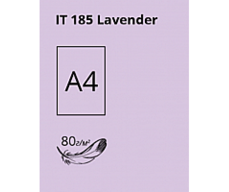 Папір  А4/80/500 IT 185 пастельний фіолетовий Lavender