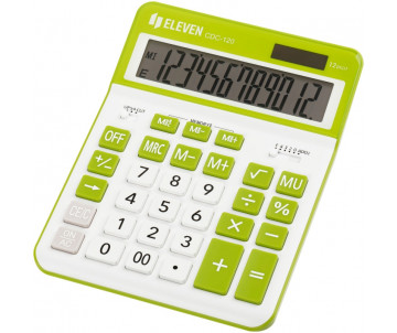 Eleven CDC-120 WH/GN 12-bit calculator