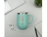 Thermal mug 360 ml, turquoise 27871  - foto  3