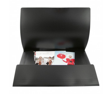 Folder on rubber bands A3 black 3387