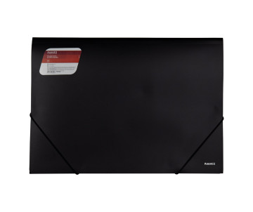 Папка на резинках А3 черно 3387