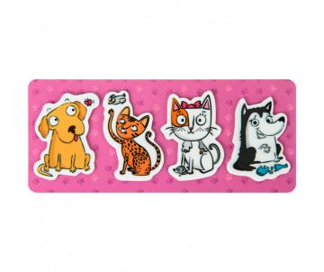 Bookmarks plastic 4x20 pcs Pets 27126