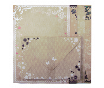 Basis for cards with colored envelopes Vintage 10.5*14.8 cm