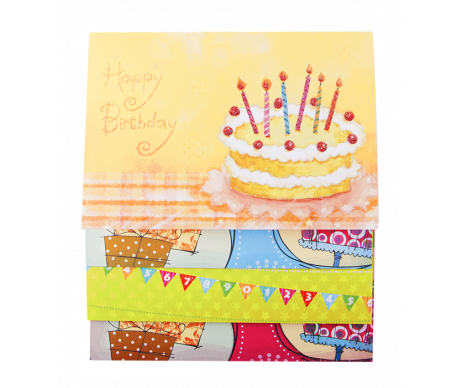 Основа для открыток "Birthday" 10.5*14.8 см