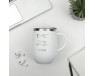 Термокружка 360 мл біла Milk Coffee 27874  - фото 3