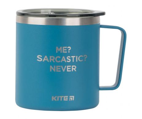 Thermal mug 400ml blue Me Sarcastic Never