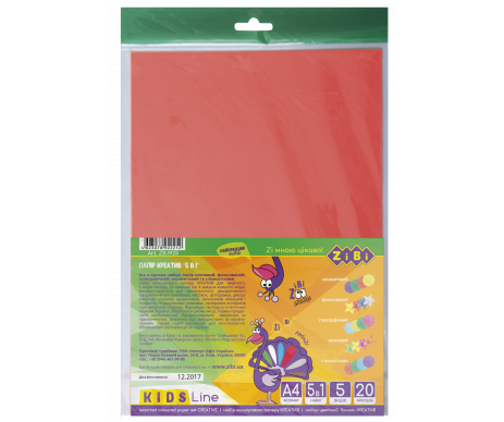 Colored paper set A4 20 sheets ZB 1925 