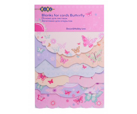 Основа для открыток "Butterfly" 10.2*15.3 см