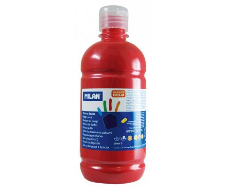 Finger paints, booth. 500 ml, red