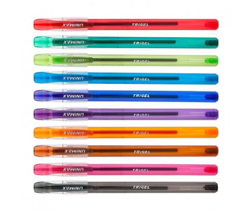 Ручка гелевая Trigel-3 набор 10 цв ассор