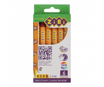 Wax crayons 6 colors Zibi