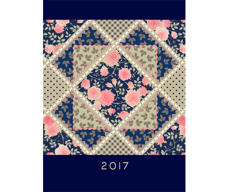 Diary A5 blue PROVENCE 2017 BM2161-02