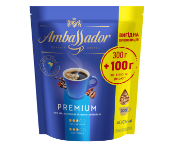 Кава розчинна Ambassador Premium 400г*14 25729