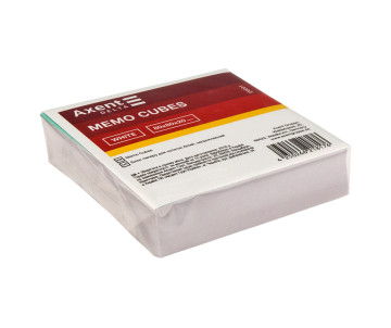 Block for notes white glass 80x80 3188