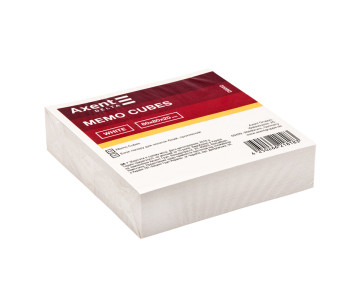 Block for notes white glass 80x80 3189