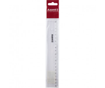 Plastic ruler 20 cm transparent 2026