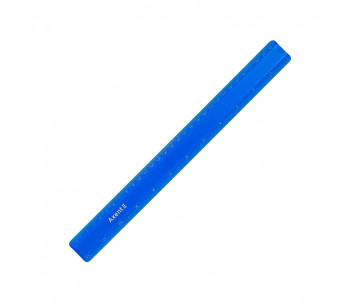 Лінійка пластикова 30см матова синя 2034