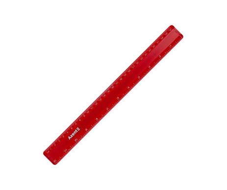 Plast ruler 30 cm matte burgundy 2032