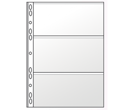 File for banknotes A4 PVC 11отворів