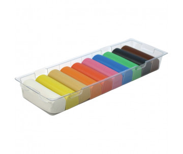 Penguin plasticine 10 color. 200 g,131506