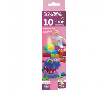 Пластилін Stop bacteria 10кол. 131810