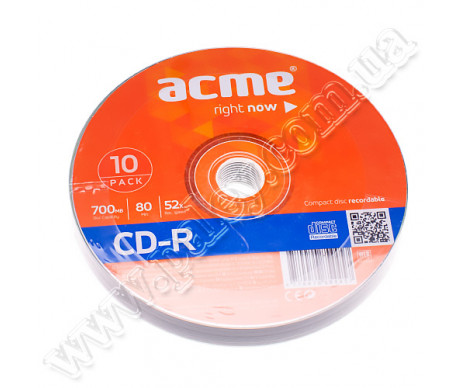 Диск CD-R  Acme Cake 10шт.
