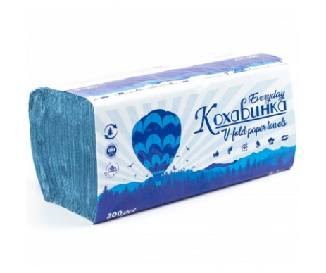 Towels made of paper, blue KOHAVYNKA