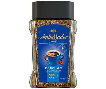 Кава розчинна Ambassador Premium 190г*8 25747