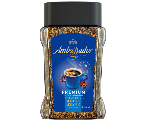 Кава розчинна Ambassador Premium 190г*8 25747