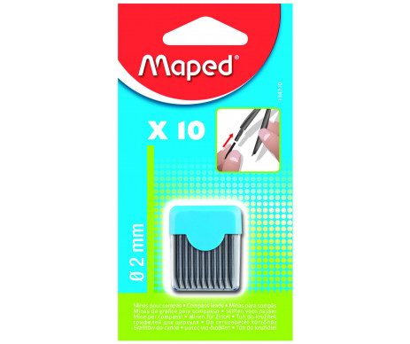 Грифелі для циркуля 2мм 10шт  Maped