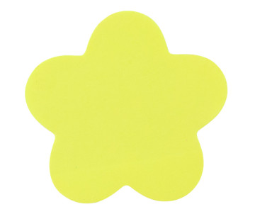 Блок бумаги с клейким слоем цветочек 70х70мм 50л