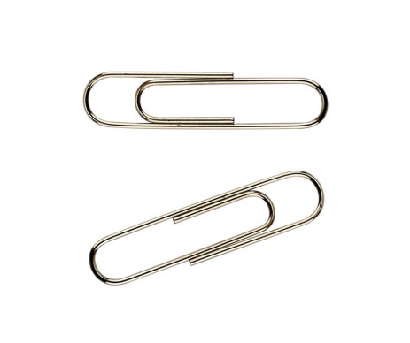 Clips nickel-plated 33 mm 100 pcs 5507