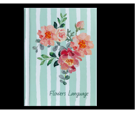FLOWERS notebook A6 LANGUAGE 24614101-04