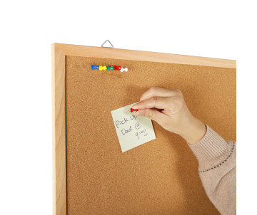 Cork board 90x120 cm wood frame 1092