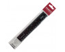 Plastic ruler 20 cm black 2025  - foto  1