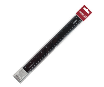 Plastic ruler 30 cm black 2028