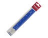 Plastic ruler 20 cm blue 2024  - foto  1