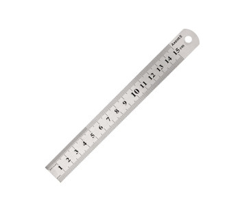 Metal ruler 15 cm 2038