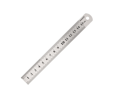 Metal ruler 15 cm 2038