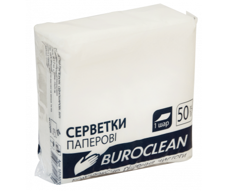 Салфетки 50л белые Buroclean 