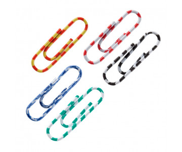 Paper clips 28 mm 100 plastic count 5506