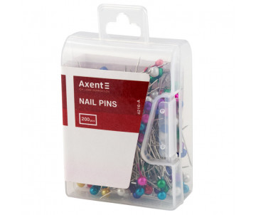 Pins, size 34 mm, 200 pieces, plastic, count 6536