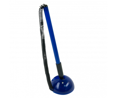 Ручка шар. на подставке синяя BM.8141-01 