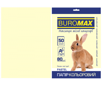 Папір кольоровий А4 ПАСТЕЛЬ 50 арк 3567