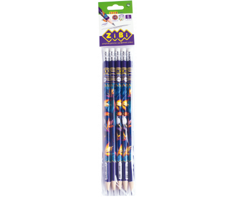 EXOTIC HB pencil with ZB 2313-5 eraser