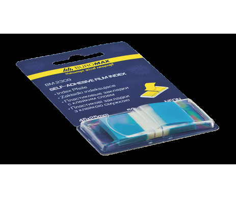 Bookmarks are plastic with adhesive NEON POP-UP 45x25 mm 50 sheets blue