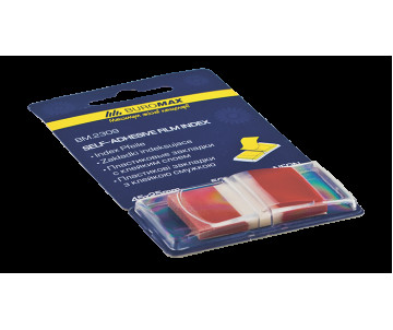 Bookmarks are plastic with adhesive NEON POP-UP 45x25 mm 50 sheets red