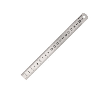 Metal ruler 20 cm 2039