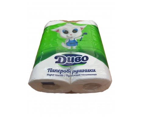 Полотенца бумажные Диво 2 рул 2-х слойные