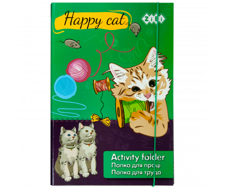 Папка для праці HAPPY CAT А4+ ZB17-14909